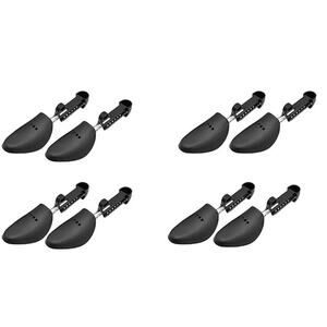 New EchoDone 4 Pairs Black Plastic Womens Mens Kids Shoe Tree Stretcher Set